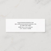 Carte De Visite Mini Chouette mignonne dans un chapeau vert (Dos)