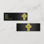 Carte De Visite Mini Christianisme - maigre (Devant / Derrière)