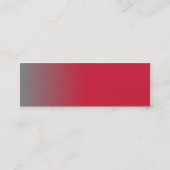 Carte De Visite Mini Chrome rouge maigre (Dos)