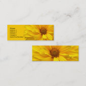 Carte De Visite Mini Chrysanthème (Devant / Derrière)