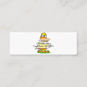 Carte De Visite Mini Chut de canard  Choisir la couleur arrière - plan