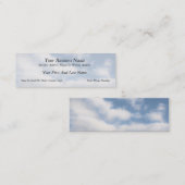 Carte De Visite Mini Ciel paisible avec des nuages (Devant / Derrière)