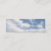 Carte De Visite Mini Ciel paisible avec des nuages (Dos)