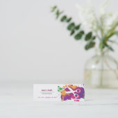 Carte De Visite Mini Ciseaux d'éclaboussure (Debout devant)