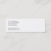 Carte De Visite Mini Ciseaux et entreprises de cheveux de peigne (Dos)