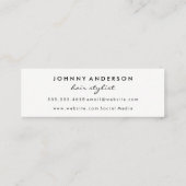 Carte De Visite Mini Ciseaux roses de Grunge Moderne (Dos)