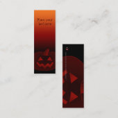 Carte De Visite Mini Citrouille Halloween 002 (Devant / Derrière)
