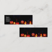 Carte De Visite Mini Citrouilles de Halloween (Devant / Derrière)
