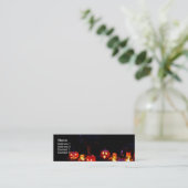 Carte De Visite Mini Citrouilles de Halloween (Debout devant)