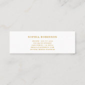 Carte De Visite Mini Class of 2026 Name Card Graduation Insert  (Dos)