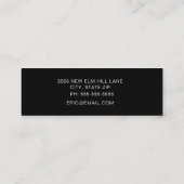 Carte De Visite Mini Classe photo noir blanc de 2024 Graduate (Dos)