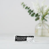 Carte De Visite Mini Cleaver Knife | Arrière - plan en marbre (Debout devant)