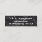 Carte De Visite Mini Cleaver Knife | Arrière - plan en marbre (Dos)