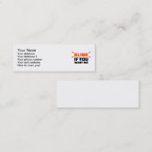 Carte De Visite Mini Clignotez si vous me voulez (Devant / Derrière)