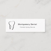 Carte De Visite Mini Clinique dentaire dentaire Hygiène buccale (Devant)