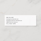 Carte De Visite Mini Clinique dentaire dentaire Hygiène buccale (Dos)