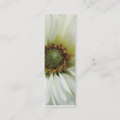 Carte De Visite Mini Closeuse de fleur de dahlia blanche (Dos)