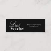 Carte De Visite Mini Clôture élégante noire Logo d'entreprise (Devant)