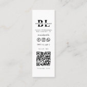 Carte De Visite Mini Clou moderne Artiste Nails Beauté Salon Manucure (Dos)