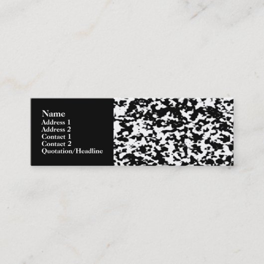 Carte De Visite Mini Cloud Patchy (Devant)