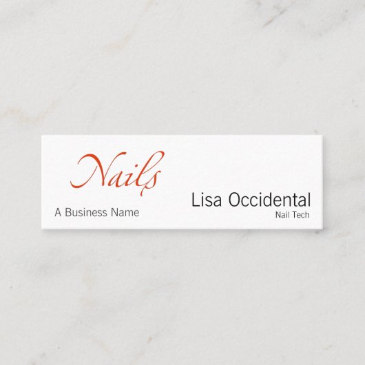 Carte De Visite Mini Clous (Devant)