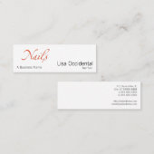 Carte De Visite Mini Clous (Devant / Derrière)