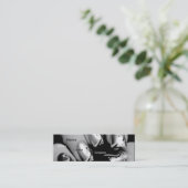 Carte De Visite Mini Clous de manucure dans noir et le blanc I (Debout devant)