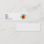 Carte De Visite Mini coccinelle rouge (Devant / Derrière)