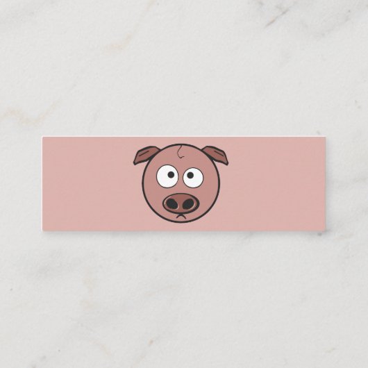 Carte De Visite Mini Cochon mignon (Dos)