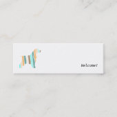 Carte De Visite Mini Cocker Spaniel anglais moderne (Devant)