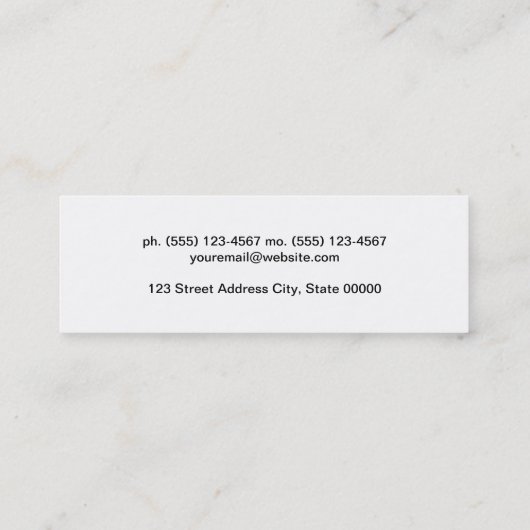 Carte De Visite Mini Codage (Dos)