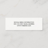 Carte De Visite Mini Codage (Dos)