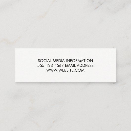 Carte De Visite Mini Codage (Dos)