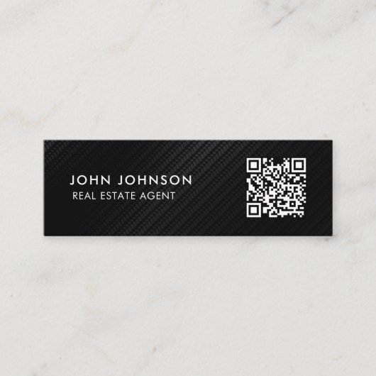 Carte de visite mini Code QR (Devant)