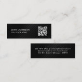 Carte de visite mini Code QR (Devant / Derrière)