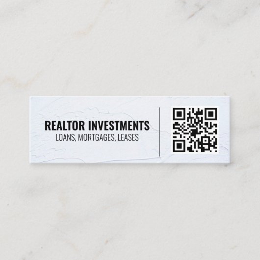 Carte De Visite Mini Code QR (Devant)