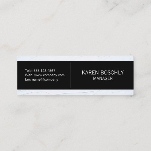 Carte De Visite Mini Code QR (Dos)