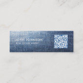 Carte de visite mini Code QR (Devant)