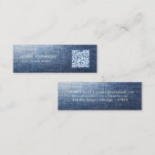 Carte de visite mini Code QR (Devant / Derrière)