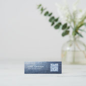 Carte de visite mini Code QR (Debout devant)