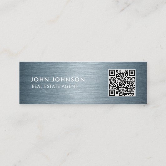 Carte de visite mini Code QR (Devant)