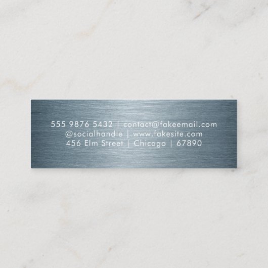 Carte de visite mini Code QR (Dos)