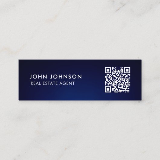 Carte de visite mini Code QR (Devant)