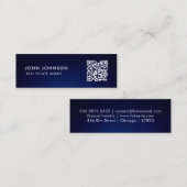 Carte de visite mini Code QR (Devant / Derrière)