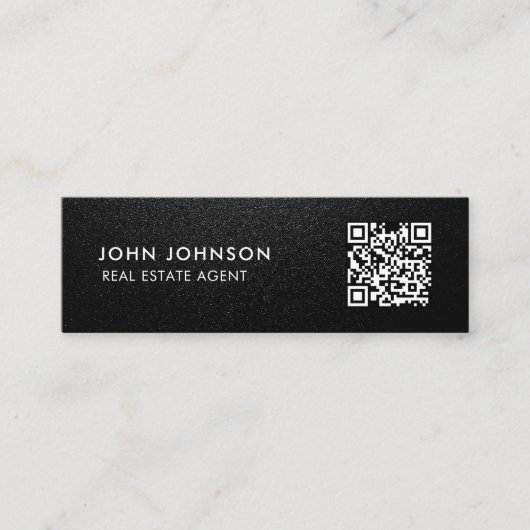 Carte de visite mini Code QR (Devant)
