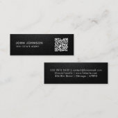 Carte de visite mini Code QR (Devant / Derrière)