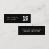 Carte de visite mini Code QR (Devant / Derrière)