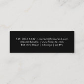 Carte de visite mini Code QR (Dos)