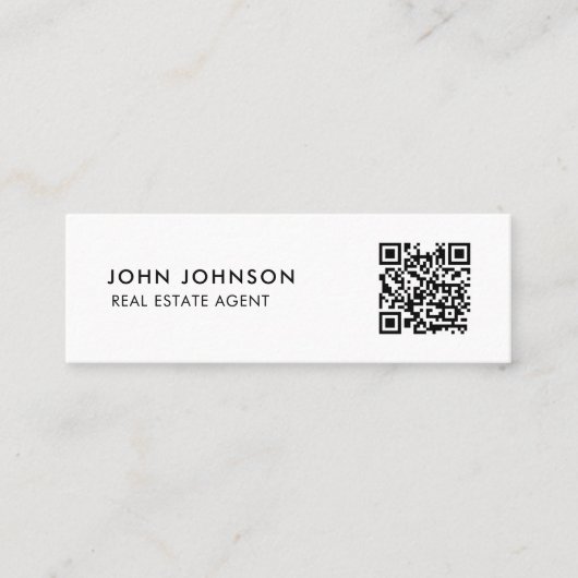 Carte de visite mini Code QR (Devant)