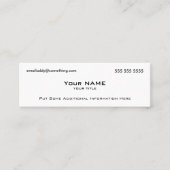 Carte De Visite Mini Code QR blanc moderne (Devant)